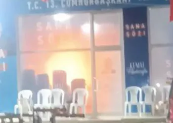 CHP’nin ofisinde çıkan yangın söndürüldü