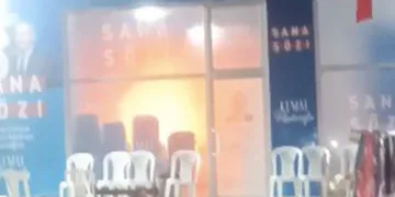 CHP’nin ofisinde çıkan yangın söndürüldü