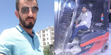 Kum karma makinesine düşen işçi hayatını kaybetti