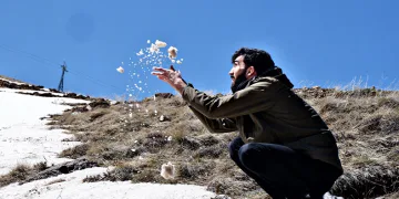 Palandöken’de mayıs ayında kar topu keyfi