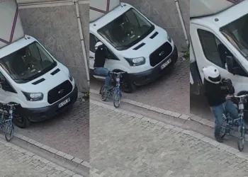 Komedi filmi gibi hırsızlık kamerada