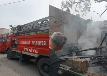 Yangın nedeniyle 2 ev kullanılmaz hale geldi