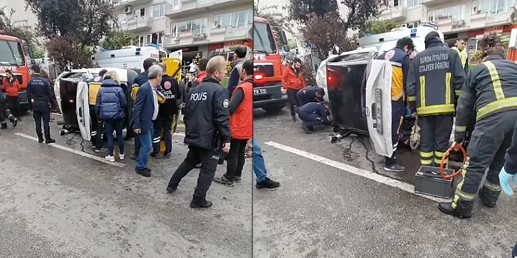 Bursa’da okul yolunda faciadan dönüldü