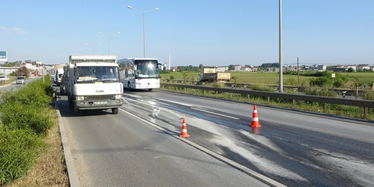 Trafik kazası sonrası ‘asit’ paniği