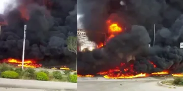 Köpük fabrikasında büyük yangın