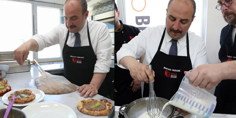 Bakan Varank Bursa’da mutfağa girdi