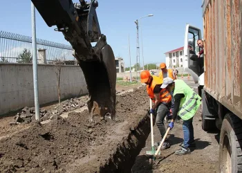 Doğalgaz çalışmaları başladı