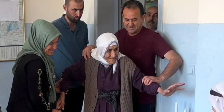 Asırlık çınar sandığa yürüyerek gitti