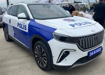 Togg polis arabası olarak ilk kez görüntülendi