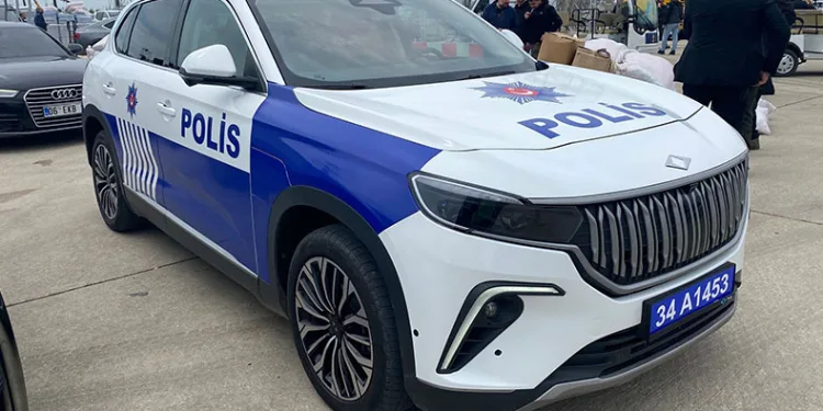 Togg polis arabası olarak ilk kez görüntülendi