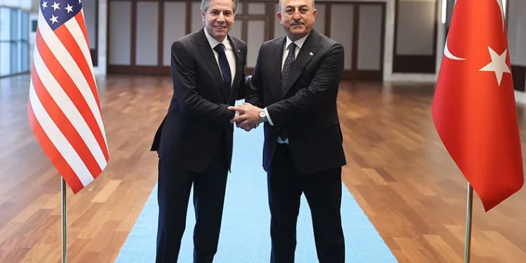 Mevlüt Çavuşoğlu mevkidaşı Blinken ile görüştü