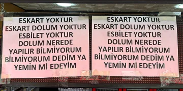 Büfe camında şaşırtan yazı