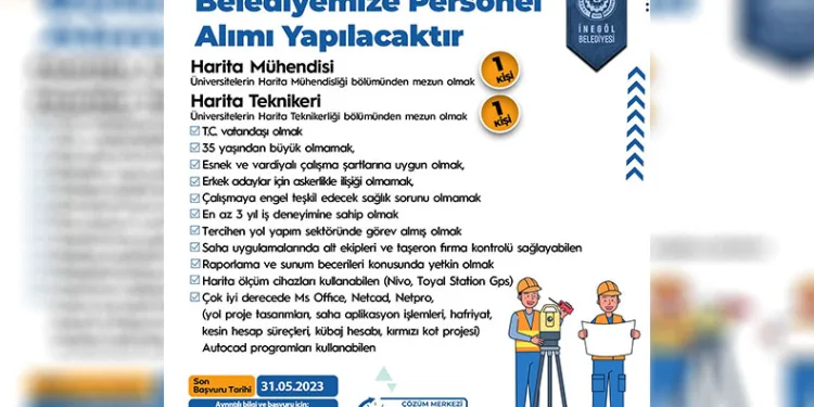 İnegöl Belediyesi, eleman alınıma çıkıyor
