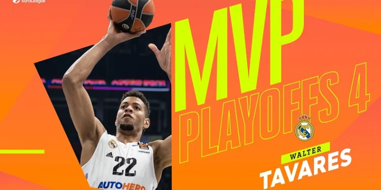 THY Euroleague play-off 4. maçların MVP’si Walter Tavares oldu