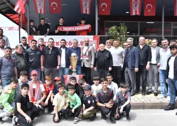 Samsunspor’un şampiyonluk kupası Tekkeköy’de