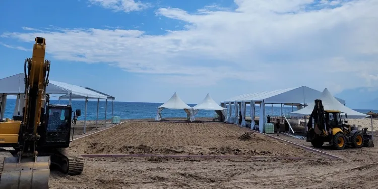 Avrupa Plaj hentbolu finali hazırlıkları sürüyor