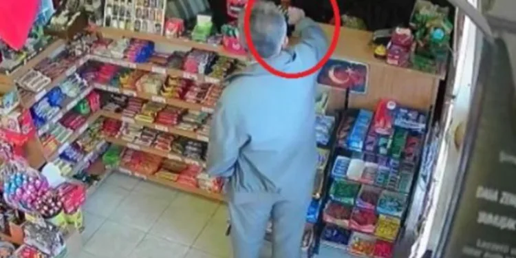 Büfeye dadanan çakmak hırsızı yakalandı