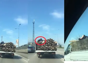Kendi canını hiçe saydı, odunların üstüne uzanarak gitti