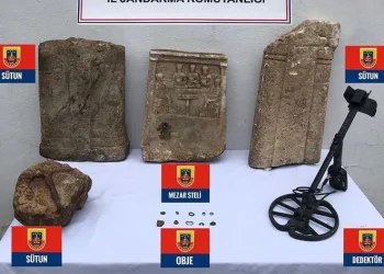 Gönen’de tarihi eser operasyonu