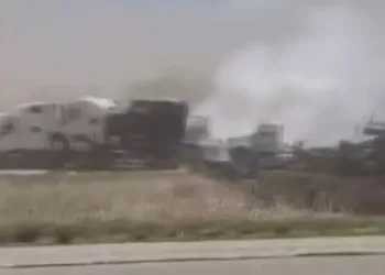 Kum fırtınası kazaya neden oldu