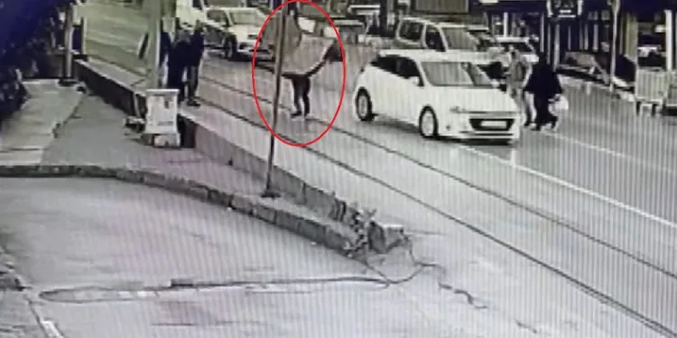 Vatandaşın ölümden döndüğü anlar kamerada