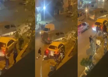 Bursa’da ‘yol verme’ kavgası, ringleri aratmadı