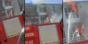 Mobilya imalathanesinde yangın