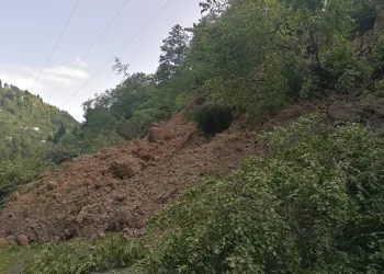 Şalpazarı ilçesinde heyelan