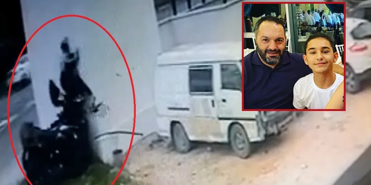 Baba oğulu ayıran ATV kazası kamerada