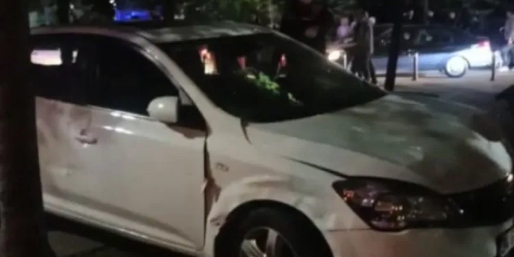 Maltepe sahilde araç yayaların arasına daldı