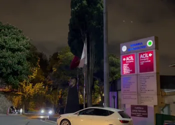Hastane bahçesinde dehşete düşüren olay