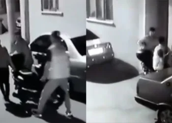 Bursa’da hırsızlar motosikleti kucaklayarak çaldılar