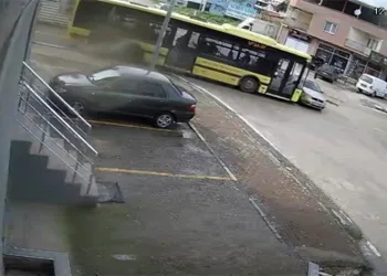 Kazalar geliyorum dedi, o anlar kamerada