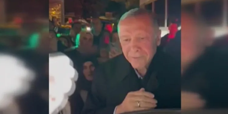 Erdoğan’a vatandaşlardan coşkulu karşılama