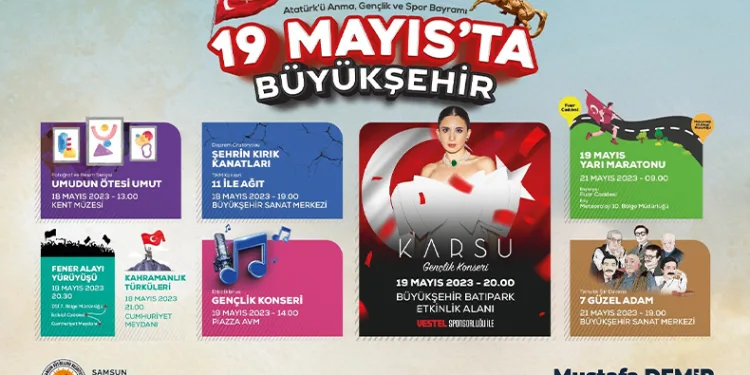 Samsun’da 19 Mayıs coşkusu yaşanacak