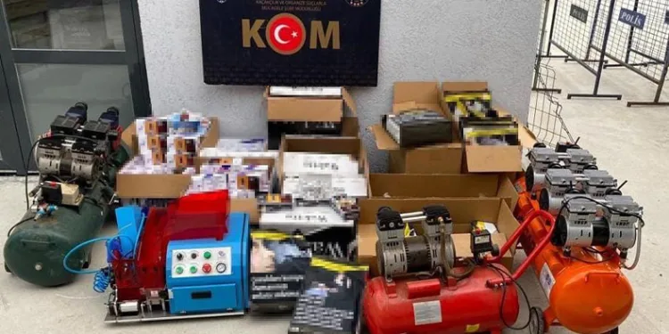 Çanakkale’de kaçak sigara operasyonu