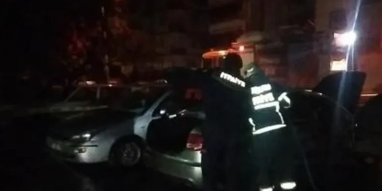 Park halindeki otomobil kundaklandı