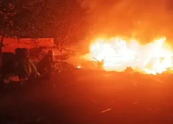 Malatya’da korkutan çadır yangını