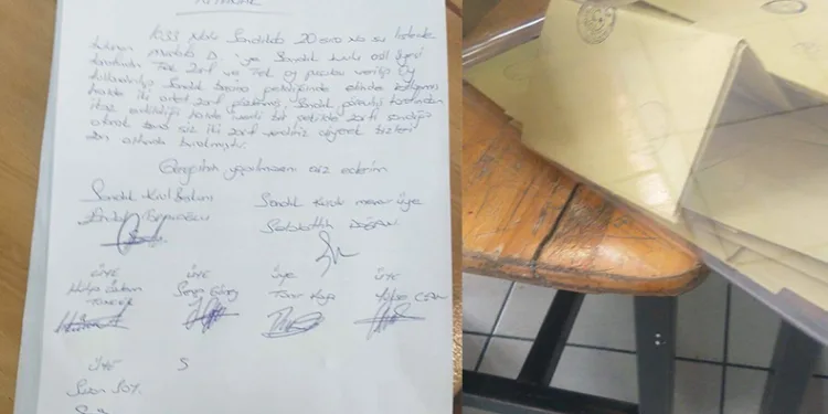 Usulsüz oy kullanıldığı tespit edildi