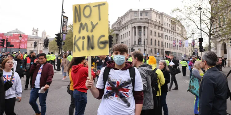 Londra’da monarşi karşıtı eylem