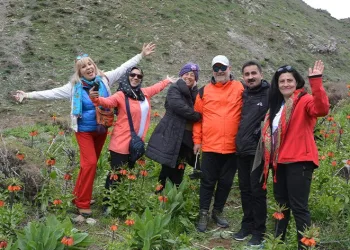 Yerli turistler Kato Dağı’nda