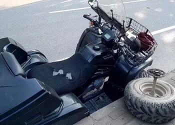 Mahalle Muhtarı ATV ile kaza yaptı