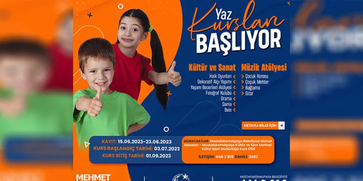 Kültür sanat yaz kursları başlıyor