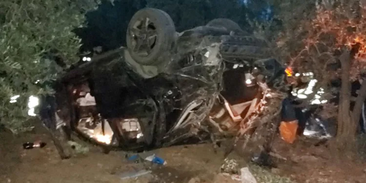 Bursa’da zeytinliğe dalan araç sürücüsü ağır yaralandı