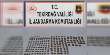 Tekirdağ’da 198 sikke ele geçirildi