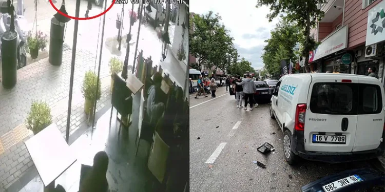 Bursa’da alkollü sürücü park halindeki araçlara çarptı