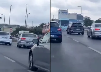 D-100’de makas terörü kamerada
