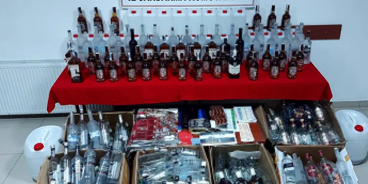 Ev değil, sahte içki imalathanesi