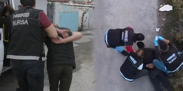 Dronlar tespit etti, narko polisler yakaladı
