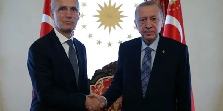 Erdoğan, Stoltenberg’i kabul etti